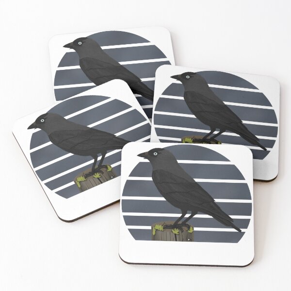 Item preview, Jackdaw Black Bird Drawing designed and sold by jz-birds.