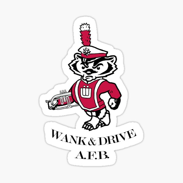 Mascot with Flugelhorn & text Sticker