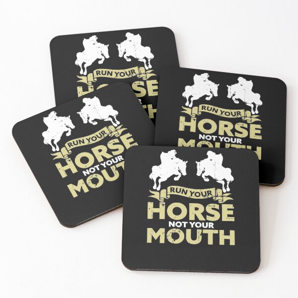 Item preview, Run Your Horse Not Your Mouth Racing Riding Gift designed and sold by jeffded.