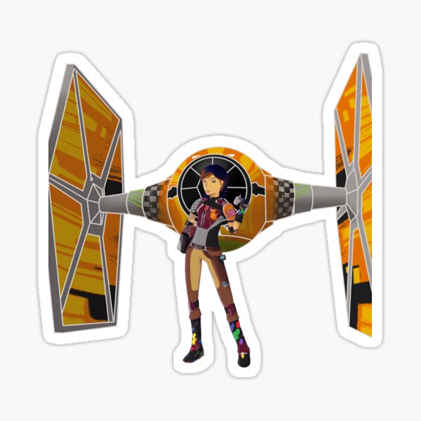 Vista previa del artículo con la obra «Sabine Wren + Tie - Sin logotipo», diseñado y vendido por Adre4m.