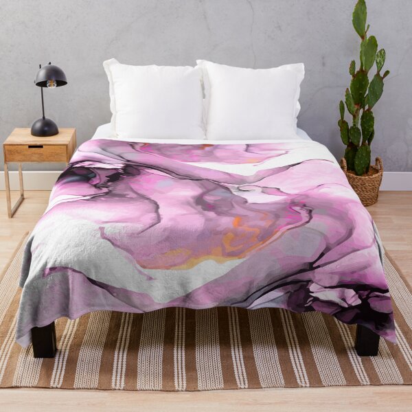Item preview, Pink watercolor, fluid art, swirl, abstract, marble pattern designed and sold by Collagedream.