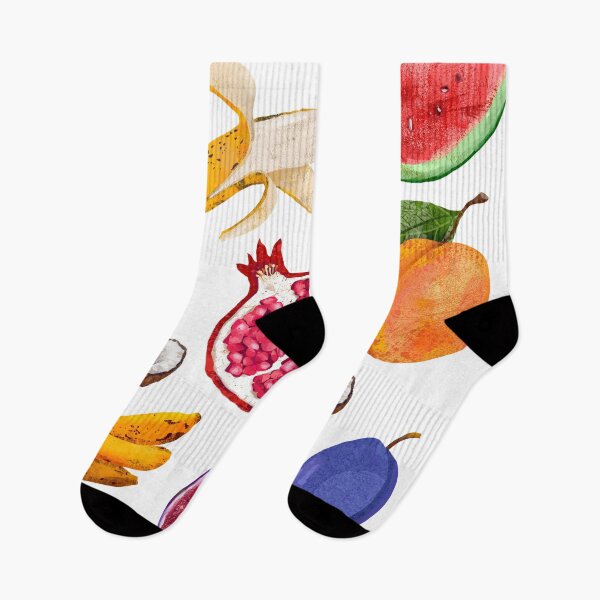 Item preview, Fruits and berries. Watermelon, figs, apricot, banana, pomegranate, apple, plum, coconut, lemon designed and sold by zatmeniee.