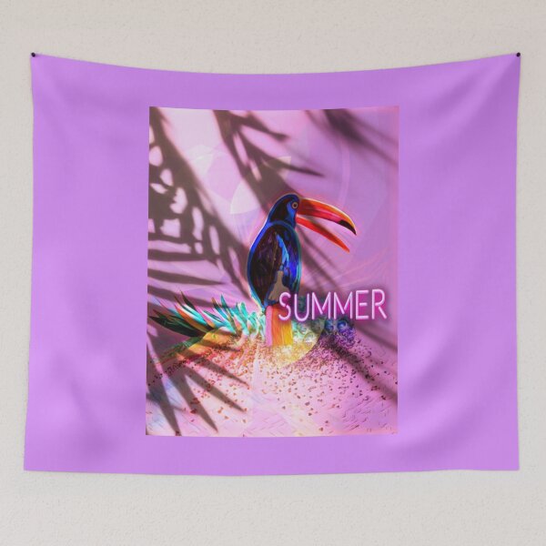 Item preview, Summer toucan on pineapple designed and sold by MontekkiArt.
