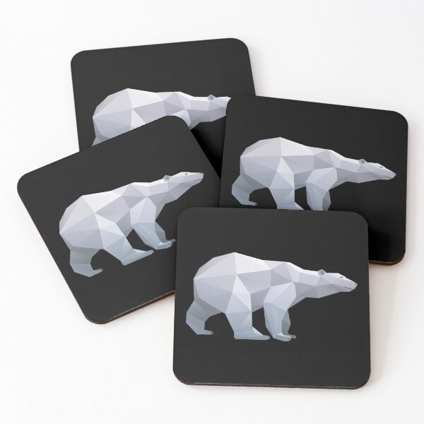 Item preview, Polar bear polygon. designed and sold by emphatic.