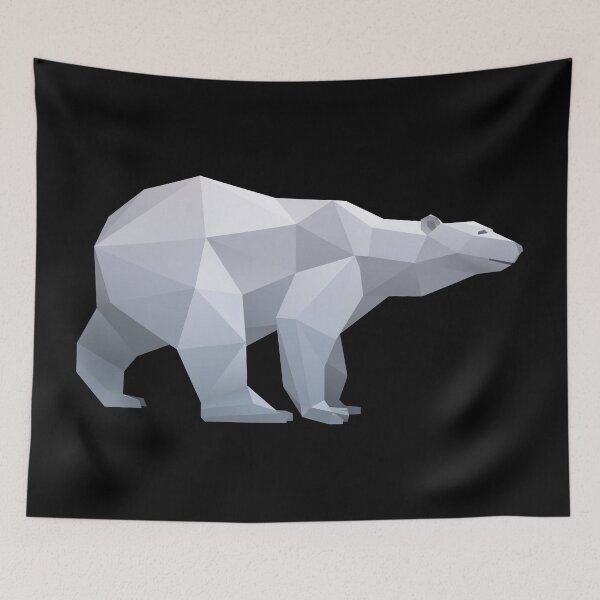 Item preview, Polar bear polygon. designed and sold by emphatic.