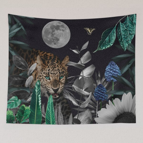 Item preview, Moonflower Jaguar designed and sold by 7colorsgallery.