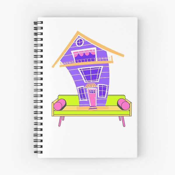 Item preview, Divertida casa púrpura descansando en el sofá designed and sold by conceptDVS.