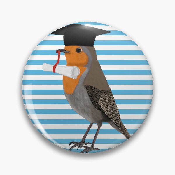 Item preview, Robin Graduates bird drawing Nature Animal gift women girls men designed and sold by jz-birds.