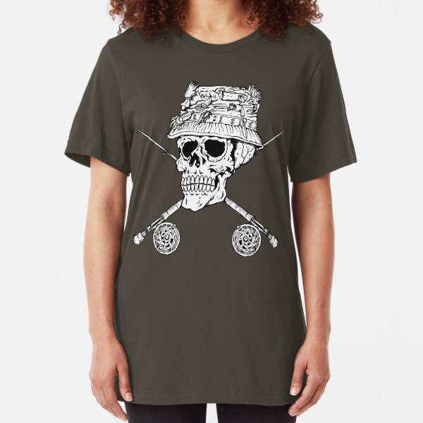 FIshermans Skull Slim Fit T-Shirt