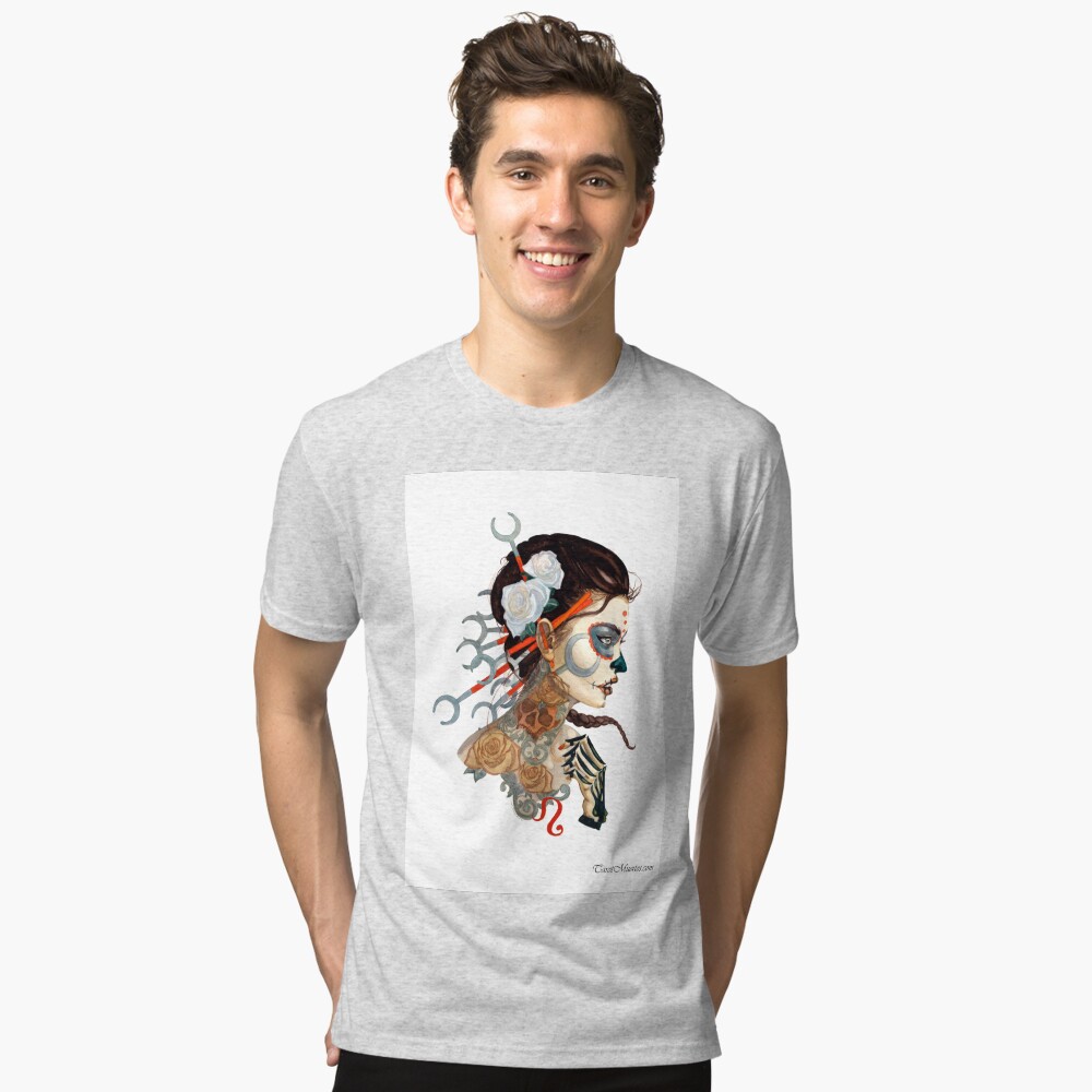 Item preview, Tri-blend T-Shirt designed and sold by tarotmuertos.