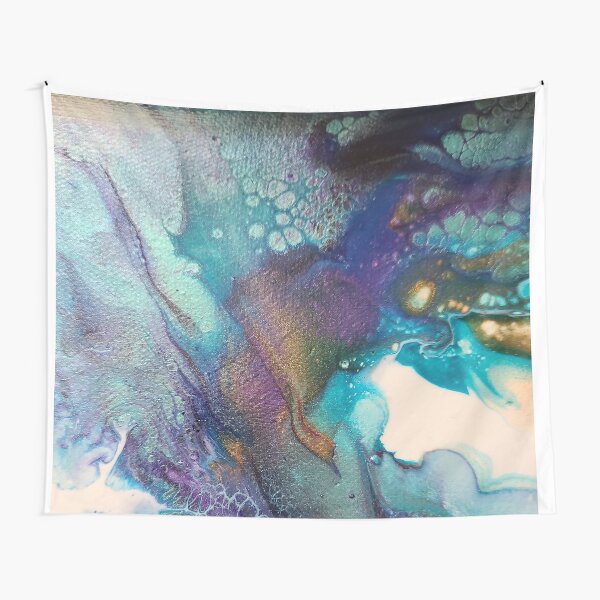 Acrylic Dutch Pour Abstract Art Tapestry