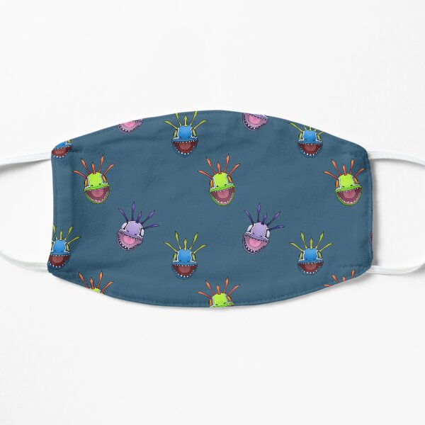 Murloc-Druck Flache Maske