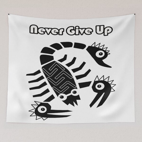 Item preview, Never give up white designed and sold by ivanoel.