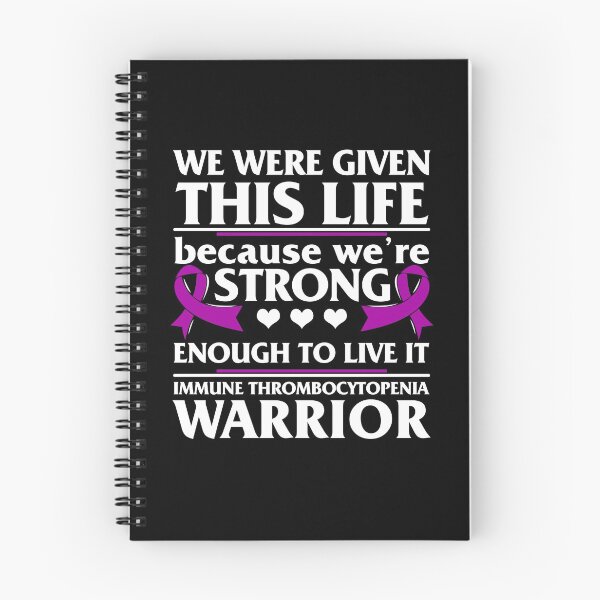 Item preview, Immune Thrombocytopenia Platelets ITP Awareness Strong Enough To Live This Life Warrior Purple Ribbon Support Gift designed and sold by Sifoustore.