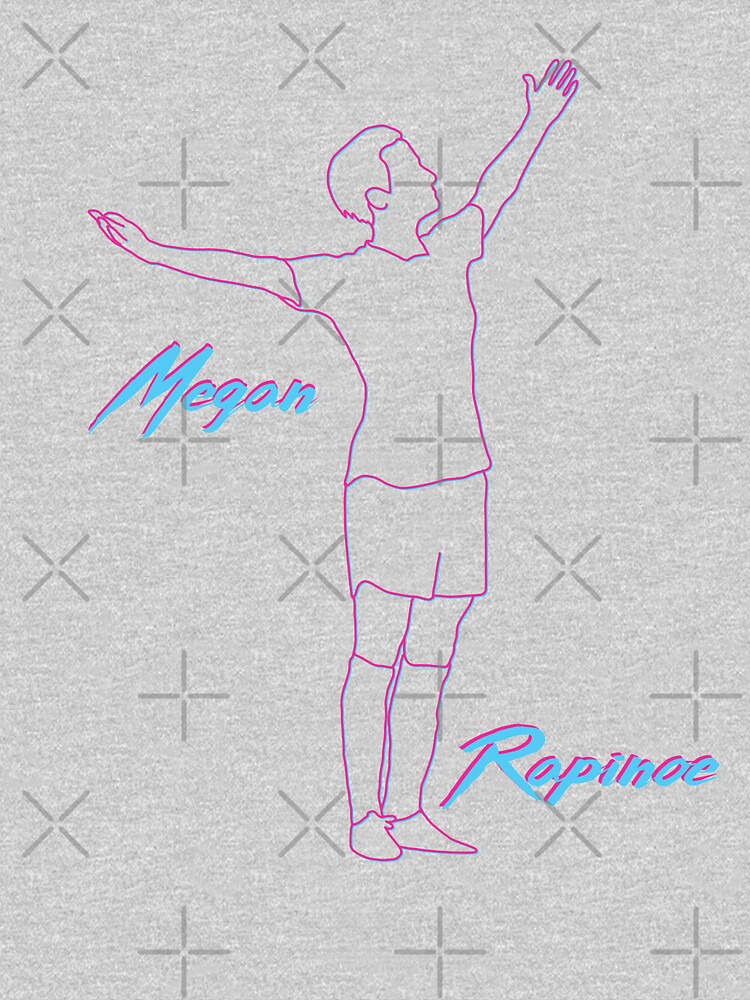 Megan Rapinoe Miami Vice Wave 80s 90s Style USWNT by Hevding
