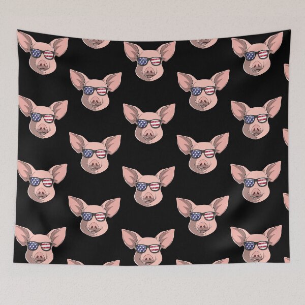 Item preview, Patriotic Pig Merica American Flag designed and sold by fatamyfan1.