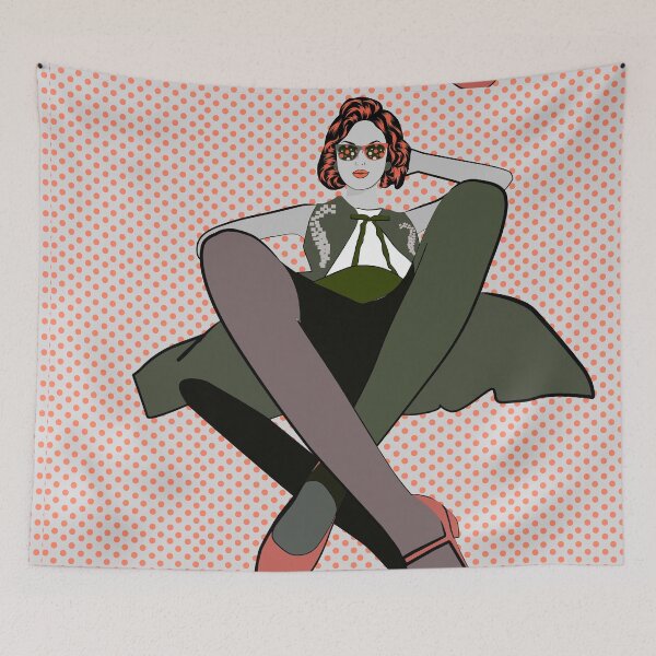 Item preview, A girl is watching9 designed and sold by Design4uStudio.