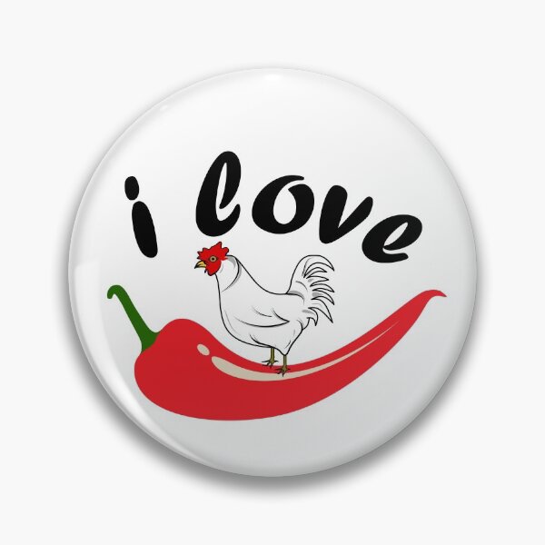 Item preview, i lOVE Chilli Chicken Funny  T-shirt for Chilly Chicken lover designed and sold by ZengoClub.