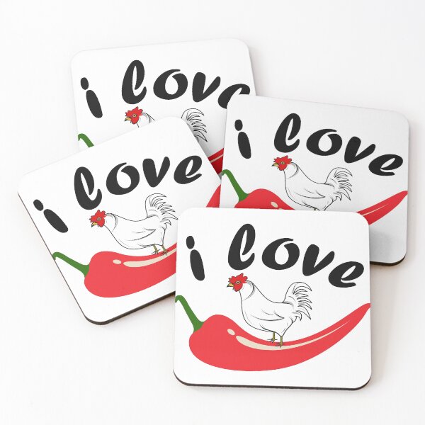 Item preview, i lOVE Chilli Chicken Funny  T-shirt for Chilly Chicken lover designed and sold by ZengoClub.