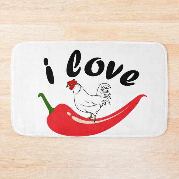 Item preview, i lOVE Chilli Chicken Funny  T-shirt for Chilly Chicken lover designed and sold by ZengoClub.