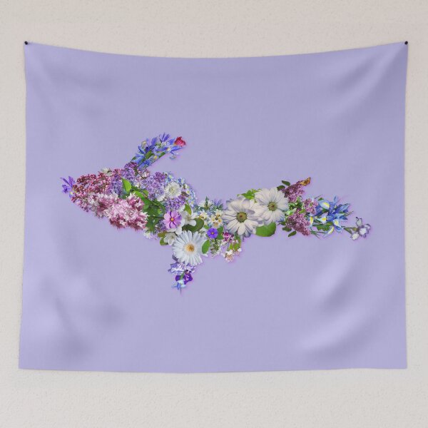 Item preview, Upper Peninsula Flowers Outline designed and sold by Jarrod Vandenberg.