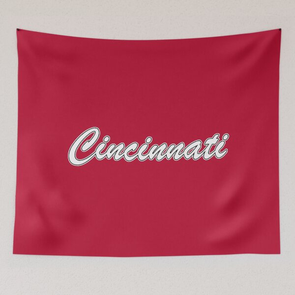 Item preview, Baseball Fan of Cincinnati White and Black on Red designed and sold by gkillerb.
