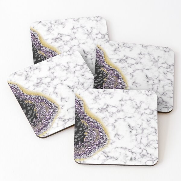 Item preview, Amethyst  Geode crystal inspired texture with gold designed and sold by Sanskrati.