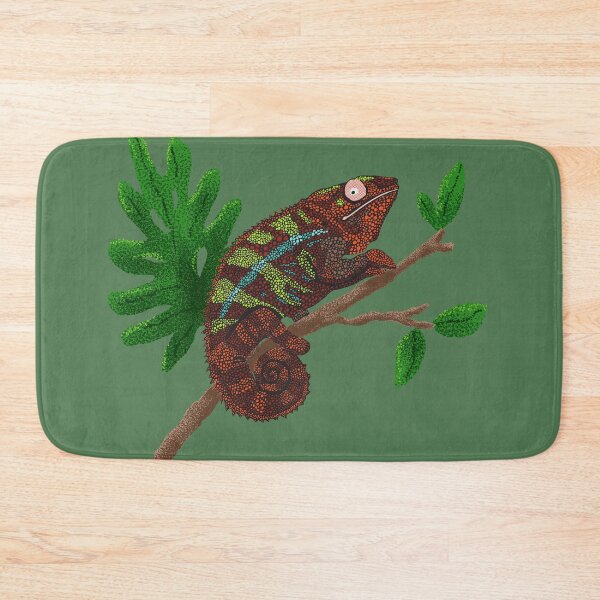 Item preview, Red Chameleon Lizard on a Branch designed and sold by vinpauld.