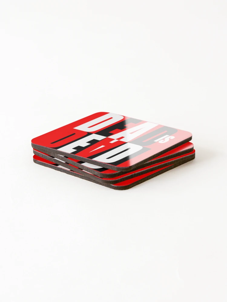 Thumbnail 4 of 5, Coasters (Set of 4), Dead Is Dead designed and sold by Riott Designs.