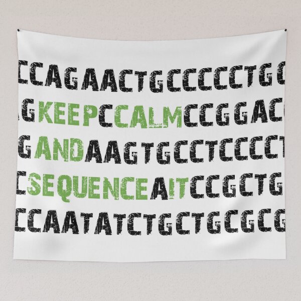 Item preview, Keep Calm and Sequence It - Bioinformatics Genome DNA Green Black designed and sold by MoPaws.