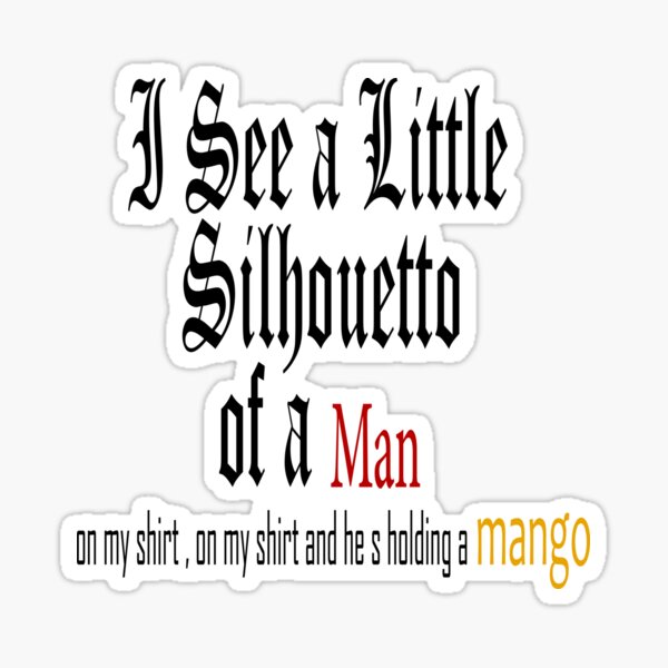 i see a little silhouetto of a man shirt