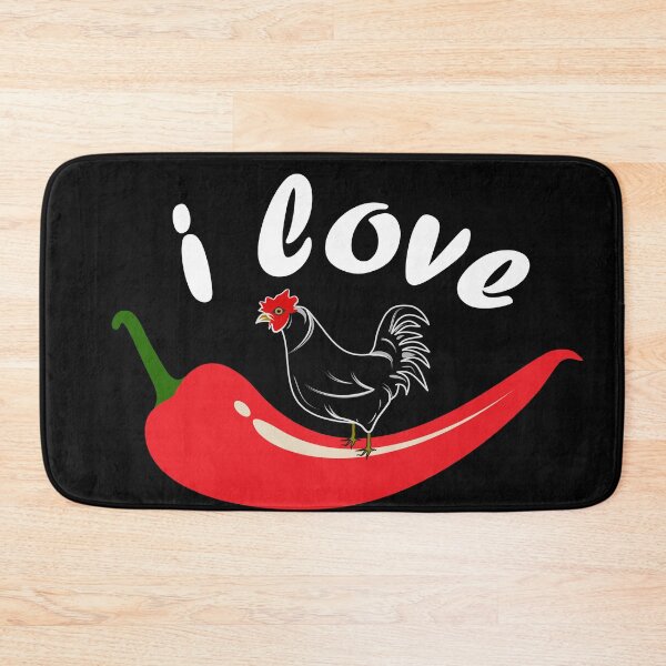 Item preview,  i lOVE Chilli Chicken Funny  Black T-shirt for Chilly Chicken lover  designed and sold by ZengoClub.