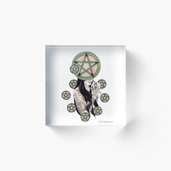 Ten of Pentacles - Diez de Pentaculos Acrylic Block
