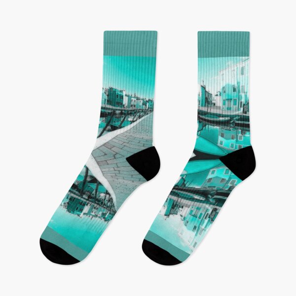 Item preview, Burano  Venice in Italy monochromatic water green color designed and sold by Flavio Vieri.