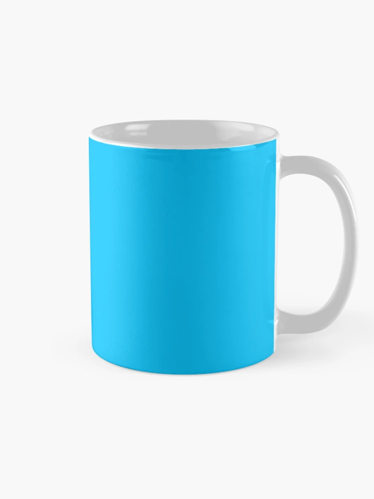 Thumbnail 3 of 6, Coffee Mug, Simple blue designed and sold by Basic310.