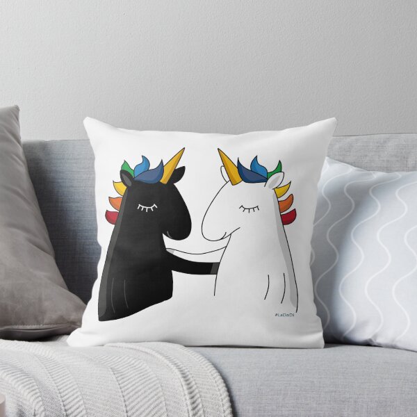 Item preview, black & white unicorn friends designed and sold by LaDaDi.