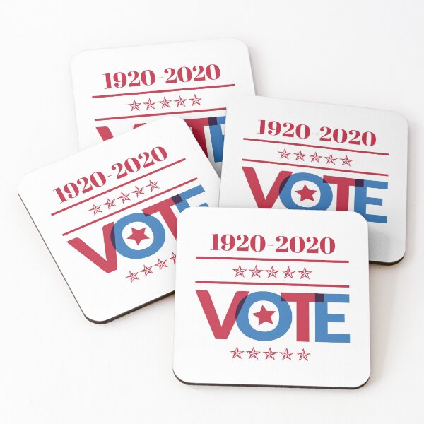 Item preview, Us Elections "1920-2020 Vote" Women's Right To Vote 19th Amendment 100 Years American Flag Colors designed and sold by TamGustam.