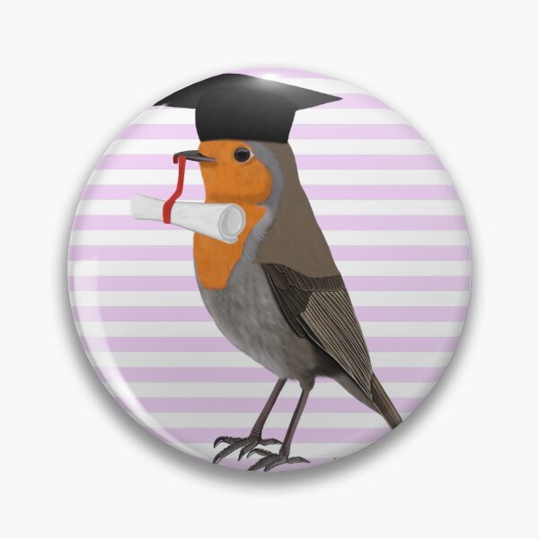 Item preview, Robin Graduates bird drawing Nature Animal gift women girls men designed and sold by jz-birds.