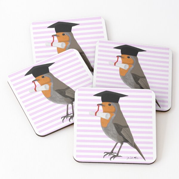Item preview, Robin Graduates bird drawing Nature Animal gift women girls men designed and sold by jz-birds.