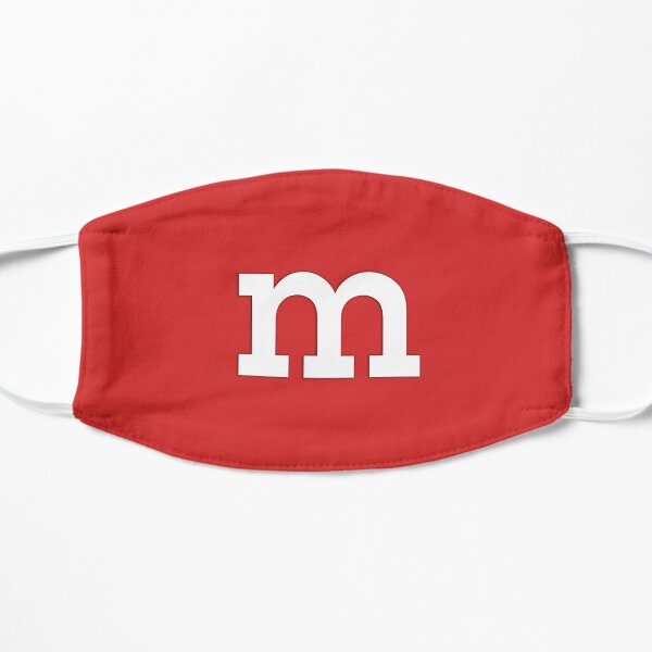 m&m Red Flat Mask