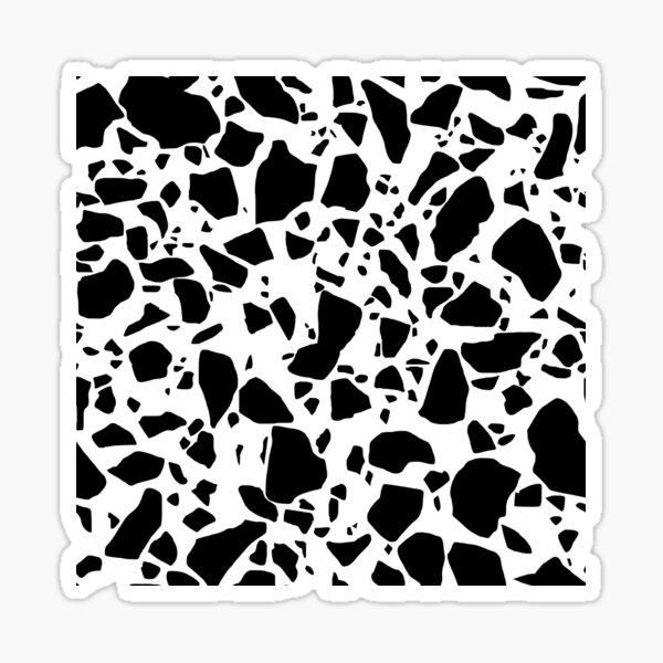 Artikel-Vorschau von Schwarzweiss-Terrazzomuster, designt und verkauft von Bumblefuzzies.