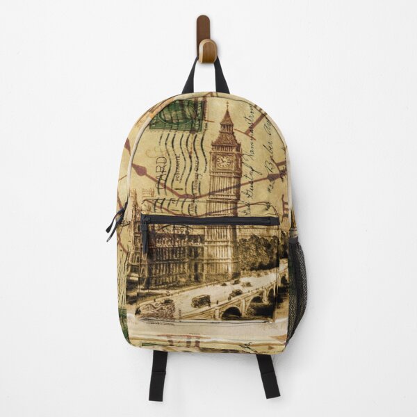 Item preview, 1980s dark academia UK landscape vintage london Thames River Big Ben designed and sold by LEILA ART SPACE.