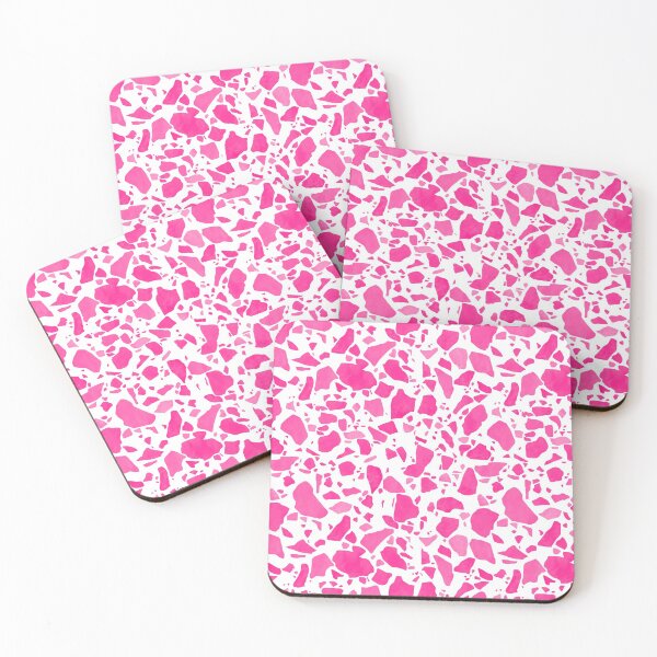 Item preview, Bright Pink on White Terrazzo Pattern designed and sold by Bumblefuzzies.
