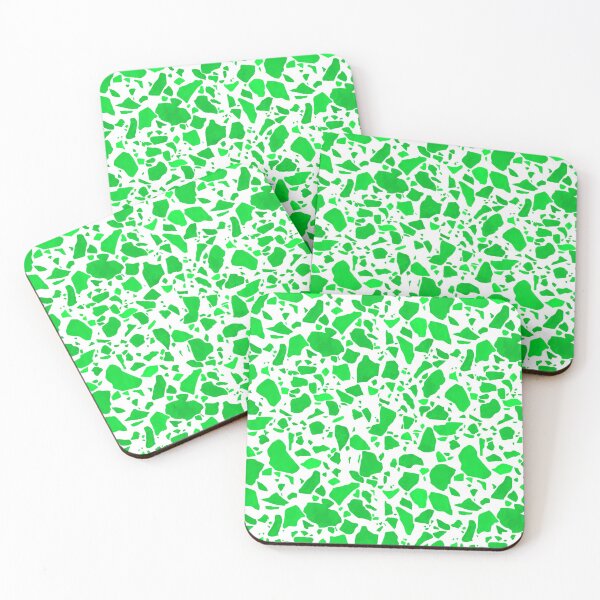 Item preview, Green on White Terrazzo Pattern designed and sold by Bumblefuzzies.