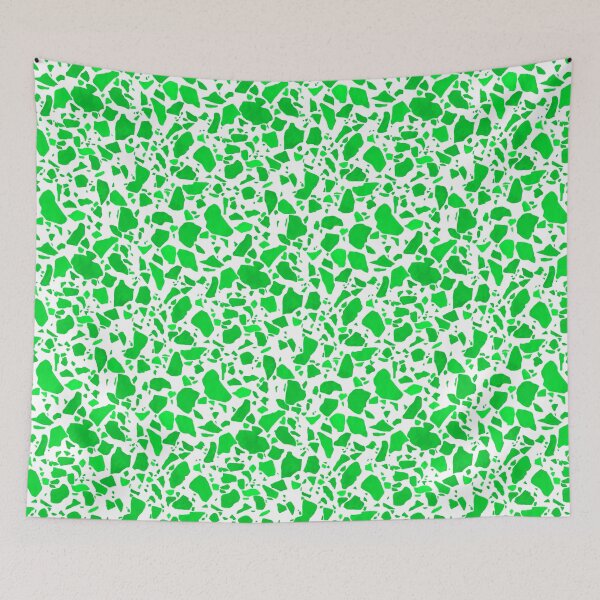 Item preview, Green on White Terrazzo Pattern designed and sold by Bumblefuzzies.