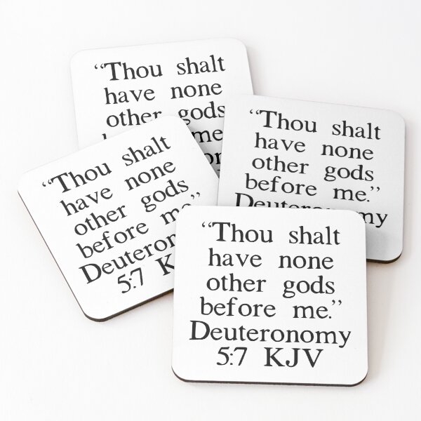 Item preview, Deuteronomy 5:7 KJV designed and sold by IBMClothing.