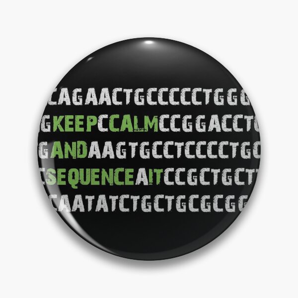 Item preview, Keep Calm and Sequence It - Bioinformatics Genome DNA Green Grey designed and sold by MoPaws.