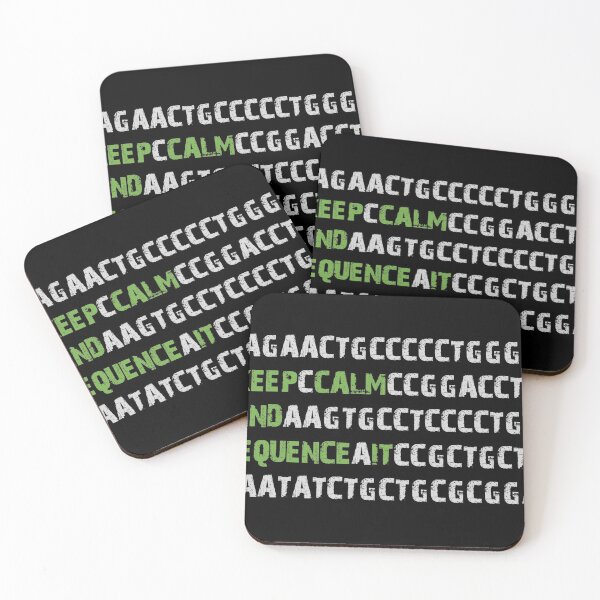 Item preview, Keep Calm and Sequence It - Bioinformatics Genome DNA Green Grey designed and sold by MoPaws.