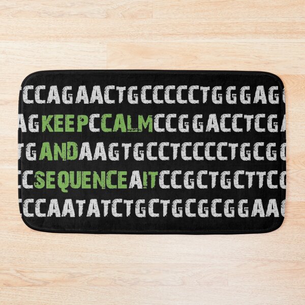 Item preview, Keep Calm and Sequence It - Bioinformatics Genome DNA Green Grey designed and sold by MoPaws.