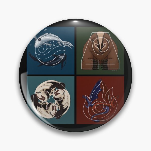 Item preview, Avatar All Elements Black Boarder designed and sold by 11ofCrows.